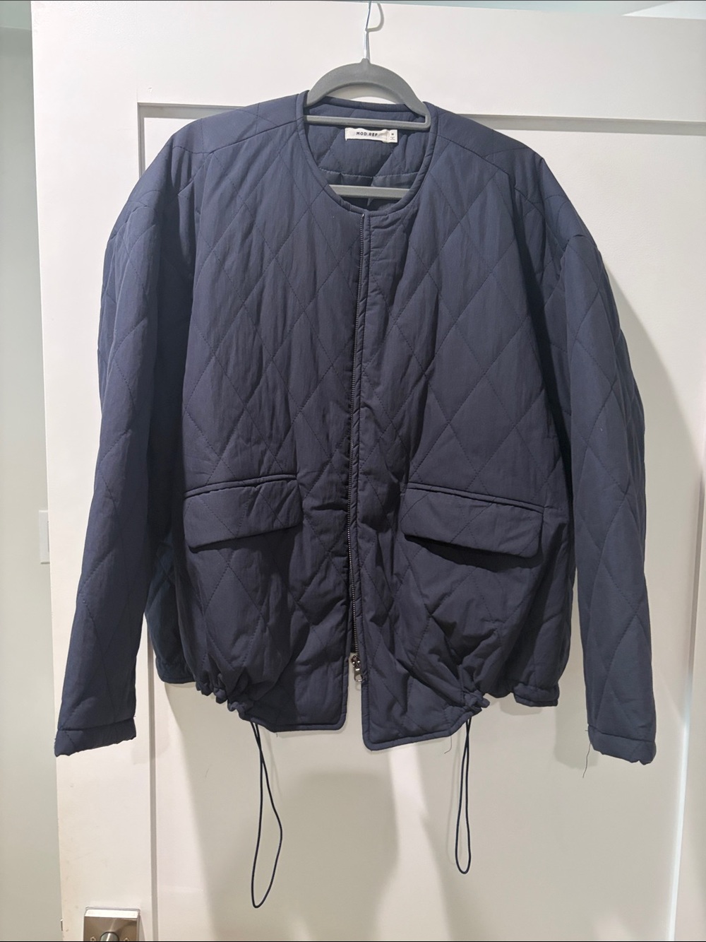 Mod Ref Quilted Navy Bomber Jacket